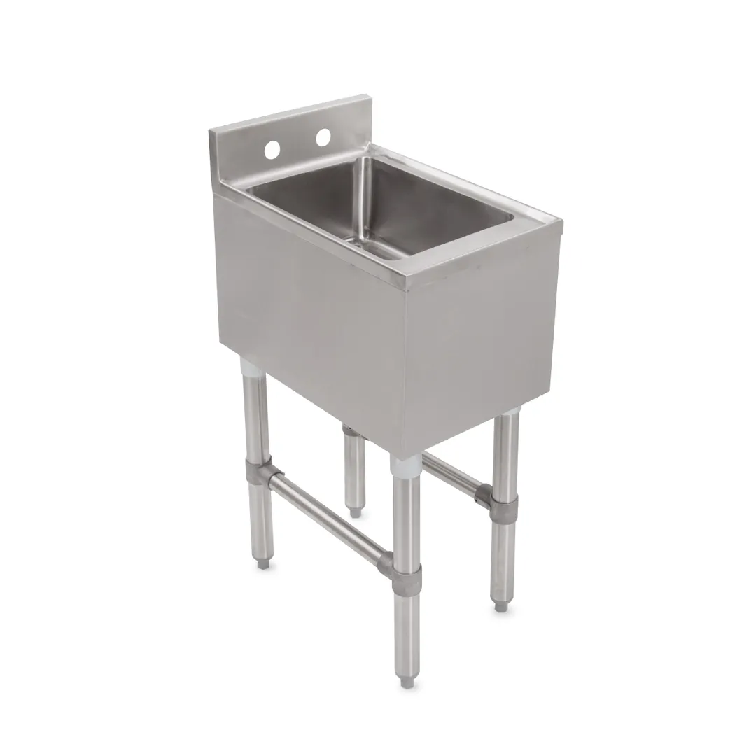 John Boos UBDS-1812 12" Underbar Sink Units, 1 Compartment without Drainboard