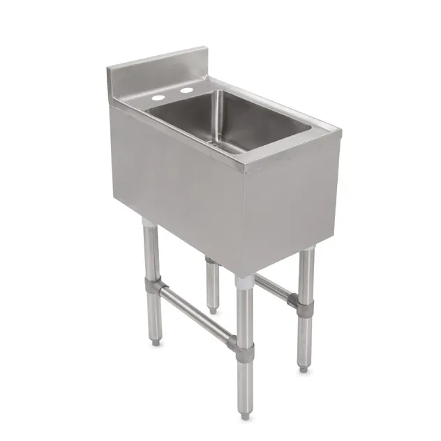 John Boos UBDS-2112 12" Underbar Sink Units, 1 Compartment without Drainboard