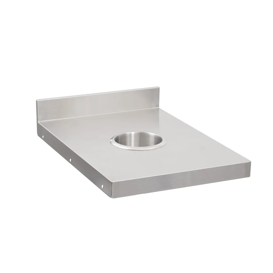 John Boos UBWC-2412 12" Underbar Add-On Unit Trash Receptacle Cover