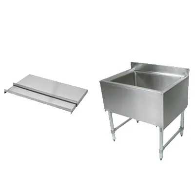 John Boos UBIB-1830 30" Insulated Underbar Ice Bin / Cocktail Unit w/ Sliding Lid