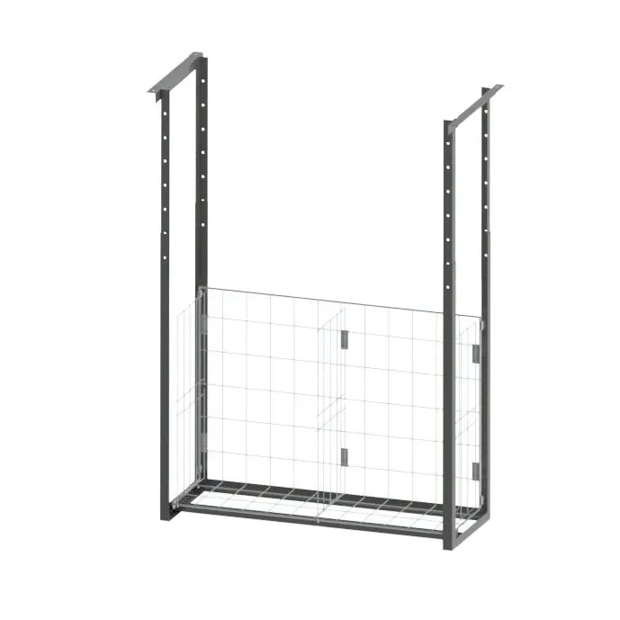 John Boos MBR17A Stainless Steel Ceiling Mounted Meat Boat Rack - 12" x 84" x 25"