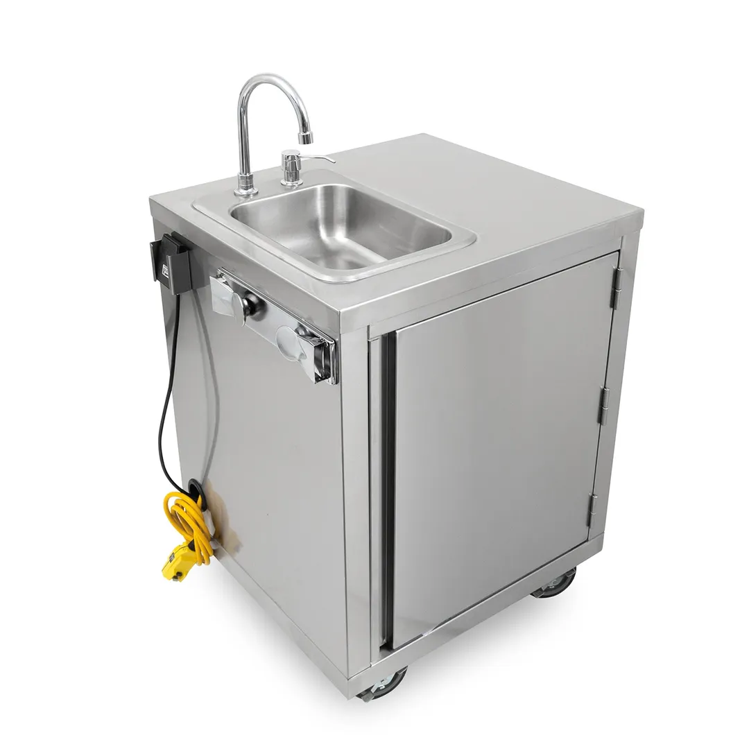 John Boos MHS-F-2624-FS-X Mobile Hand Sink, Self Contained