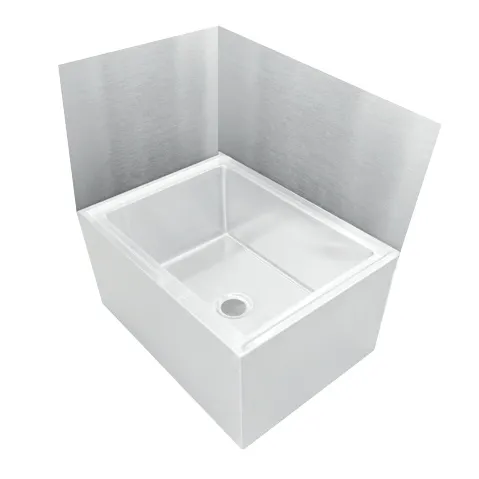 John Boos MSWC2424-27 Mop Sink Wainscoting, Rear, 28-7/8"L X 27"H