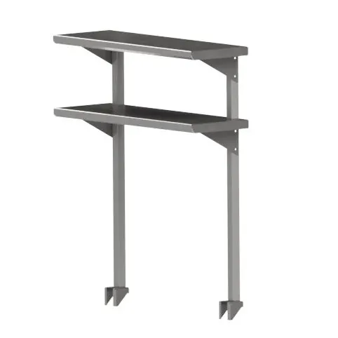 John Boos OSC26FK-18120 Overshelf, Cantilevered, Double, 120"W X 18"D