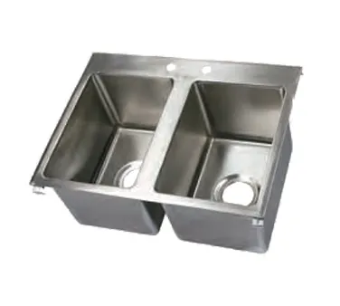 John Boos PB-DISINK101410-2-X Pro-Bowl Drop-In Sink, 2-Compartment
