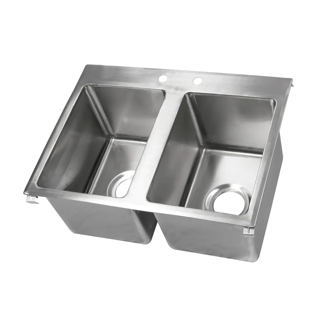 John Boos PB-DISINK141610-2 Pro-Bowl Drop-In Sink, 2-Compartment