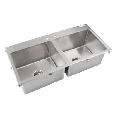John Boos PB-DISINK201612-2-X Pro-Bowl Drop-In Sink, 2-Compartment