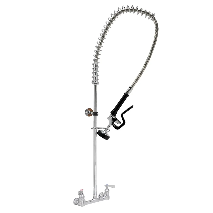 John Boos PB-PRW-1LF-X Prerinse Unit, Splash Mount, Flex Stainless Steel Hose