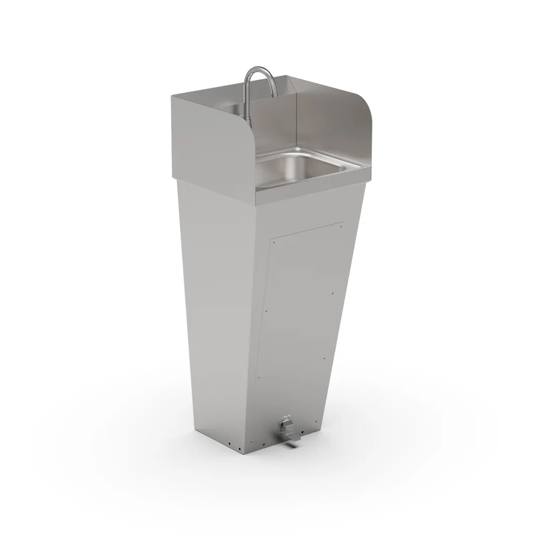 John Boos PBHS-F-1410-FV1-T-SSLR-X 14" Pedestal Mounted Hand Sink without Faucet,w/Foot Valve-flyer