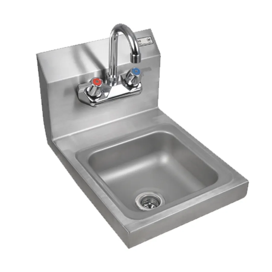 John Boos PBHS-W-0909-P 12" Wall Mounted Hand Sink with Faucet