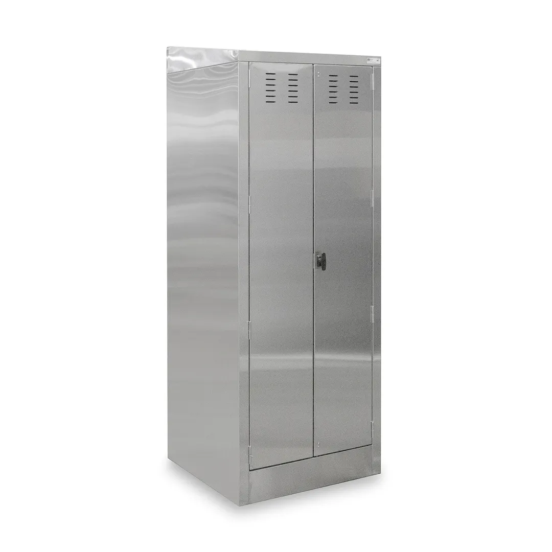 John Boos PBJC-222584 25" Mop Sink Cabinet, 20"W x 16"L Bowl with Double Swing Doors and Kit