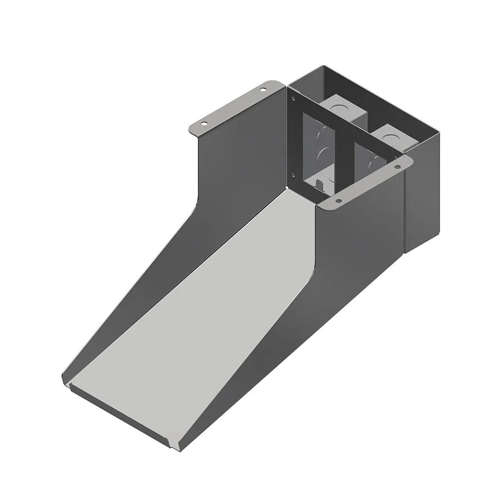 John Boos PRTSHF-B 18 Gauge Stainless Steel Printer Solid Shelf - 8"W x 16"D