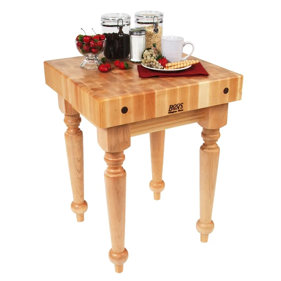 John Boos SARB2-M Saratoga Farm Butcher Block, 30"W X 24"D X 32"H Overall Size