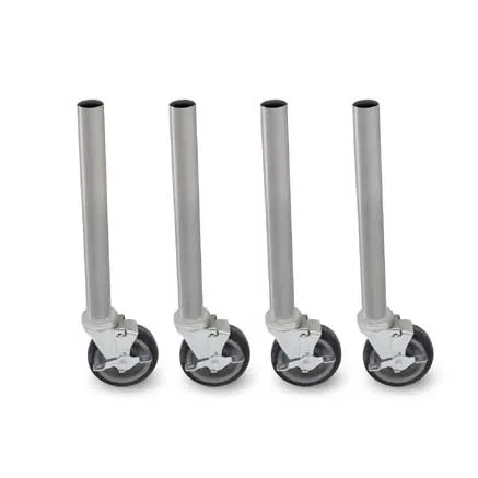 John Boos SLEG-34.75C-4 Legs with Casters, 5" Heavy Duty, Locking