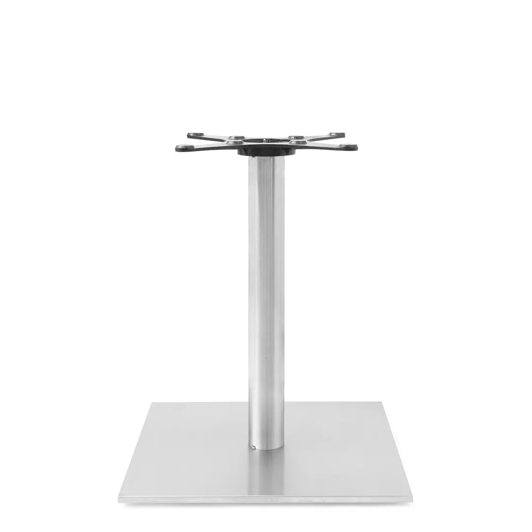 John Boos STB-2230 Dining Height Stainless Steel Table Base, 21x21 Base, Brushed Finish