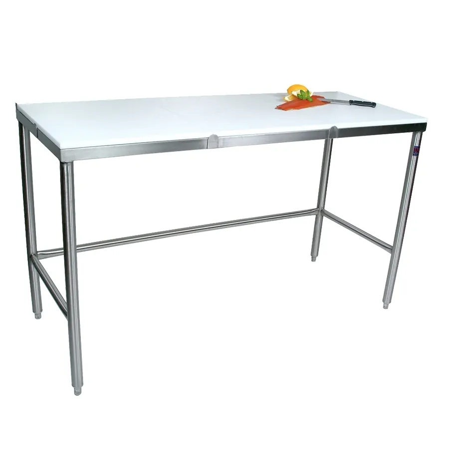 John Boos TC057 Trimming Table, 36"W X 36"D, 3/4" Reversible Poly Flat Top