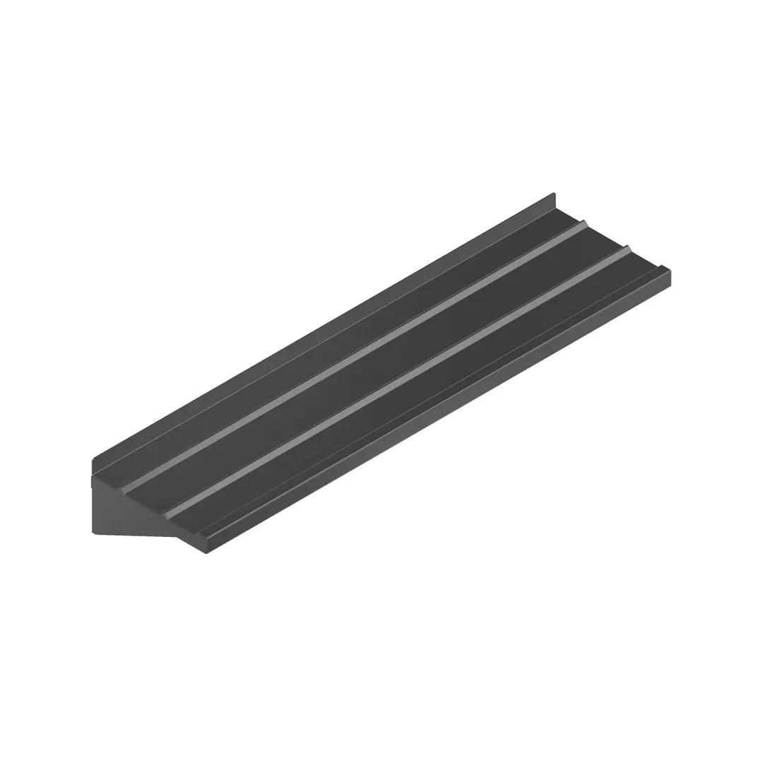 John Boos TS-S96-S Tray Slide, Stationary Design, Solid Ribbed, 96"W X 12"D