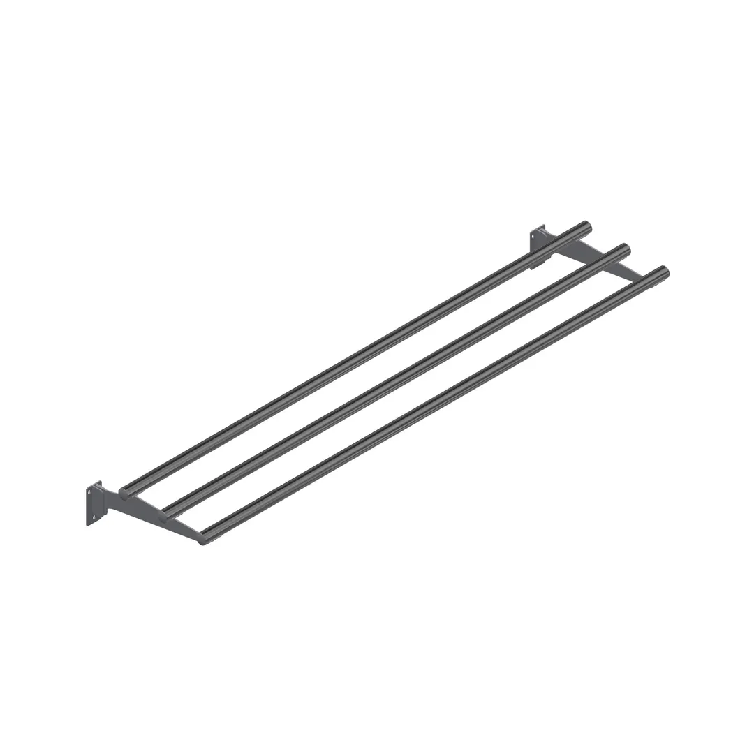 John Boos TS-T72-D Tray Slide, Drop Down Design, 3-Bar Tubular, 72"W X 12"D