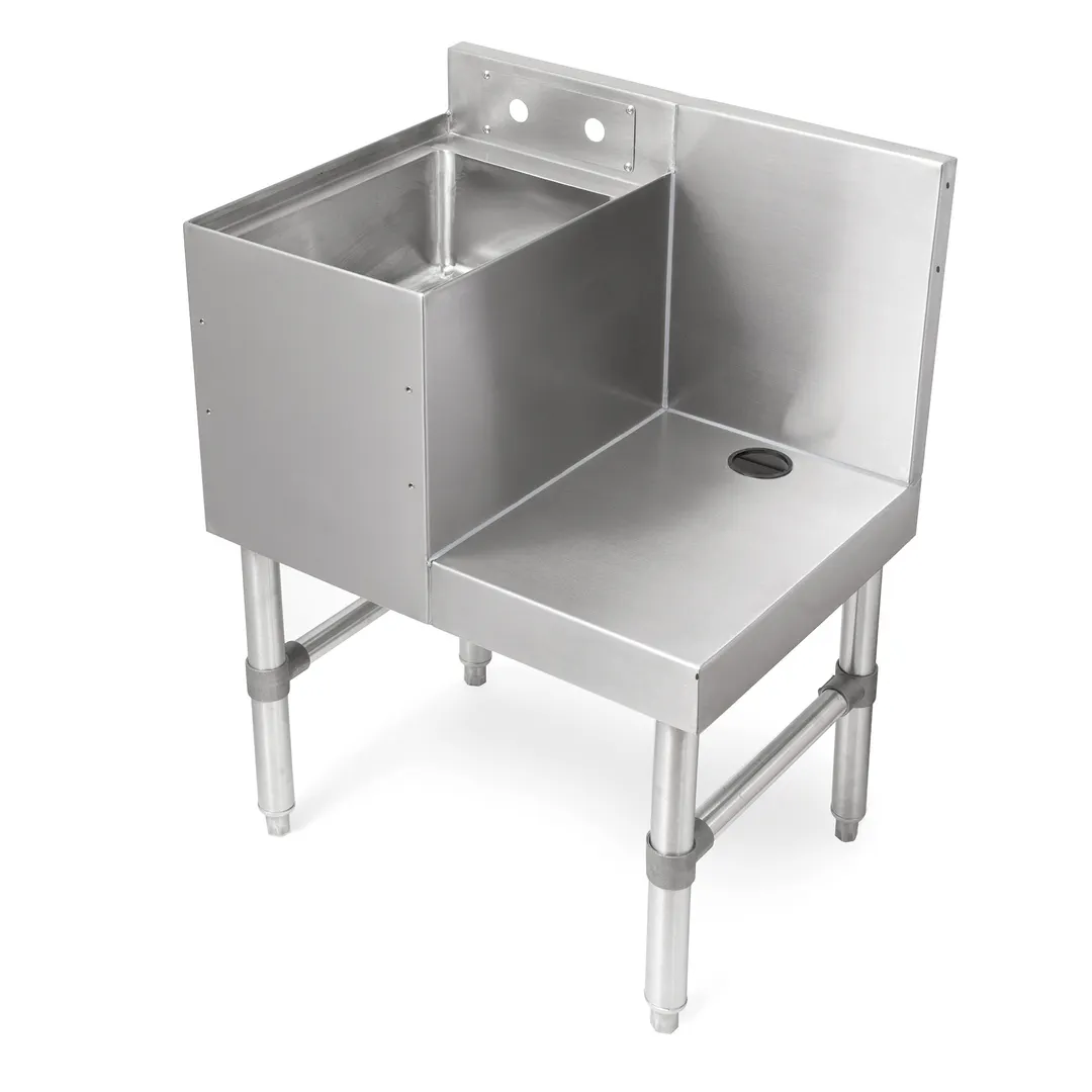 John Boos UBBS-1824-X Underbar Blender Station with Dump Sink