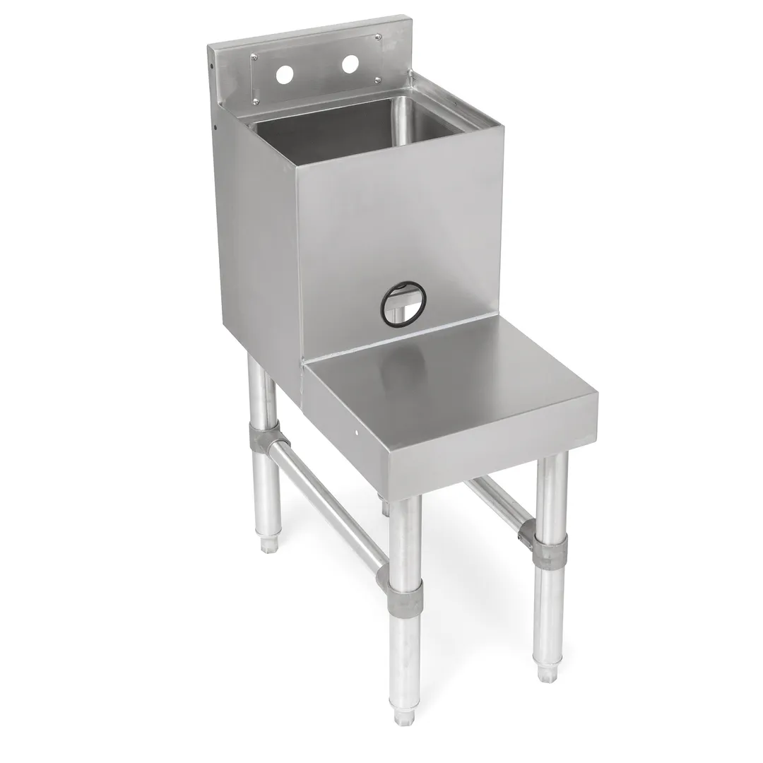 John Boos UBBS-2112-X Underbar Blender Station with Dump Sink