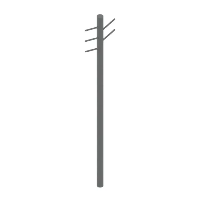 John Boos UTENSIL-POST48 48"H Table Mount Stainless Steel Utensil Rack with 5 Rods