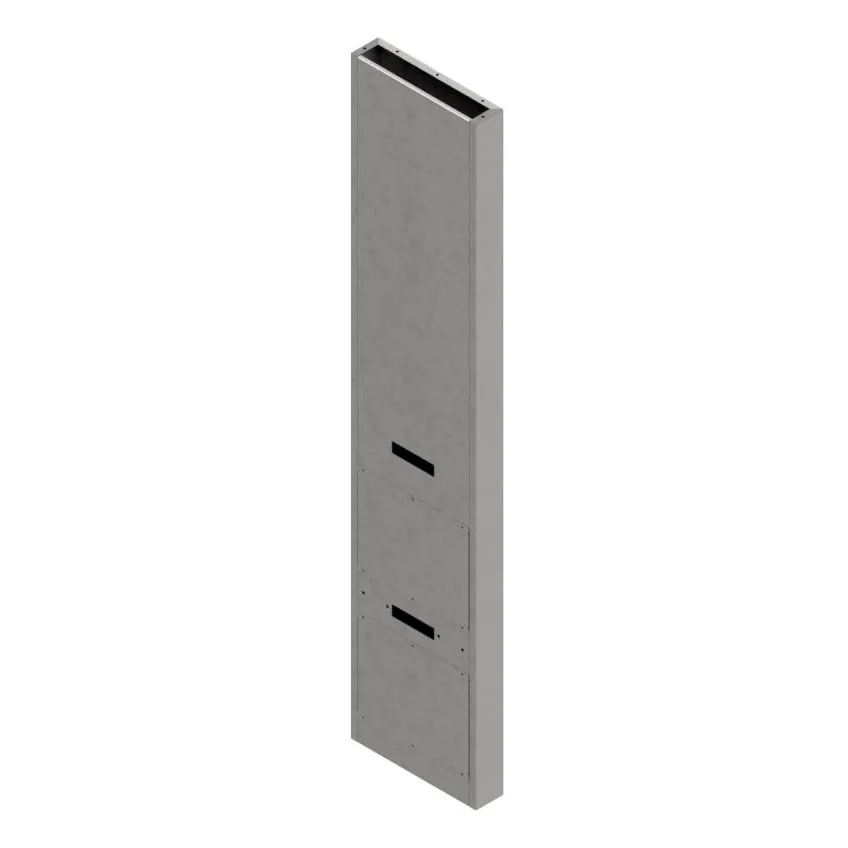 John Boos X-0002CC Wire Chase, Run From Table Top To Ceiling, 18"W X 4"D