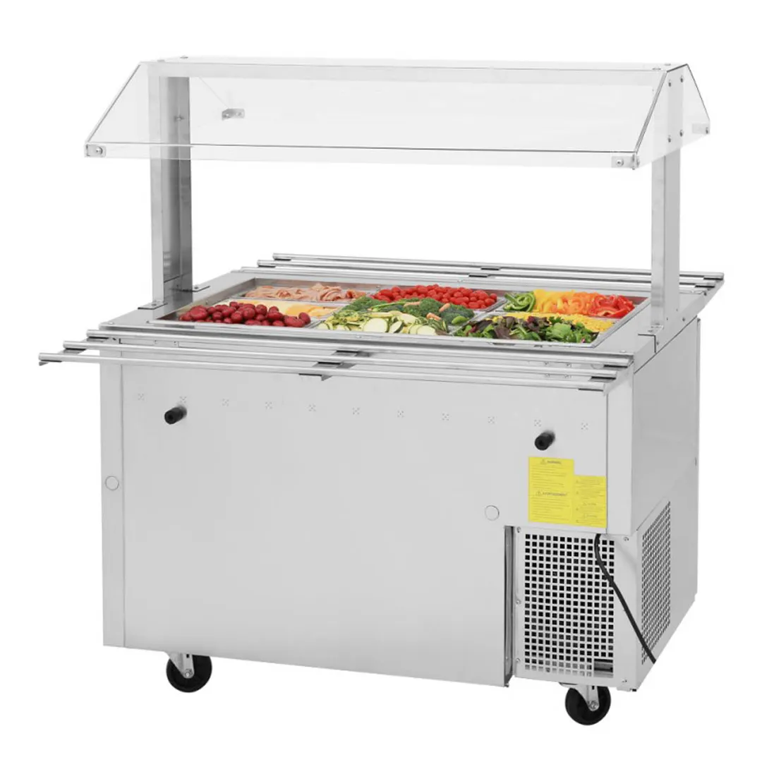 Turbo Air JBT-48-N 47" J Series Refrigerated Buffet Table, (2) Section, (9) Pan, 11.0 cu. ft.