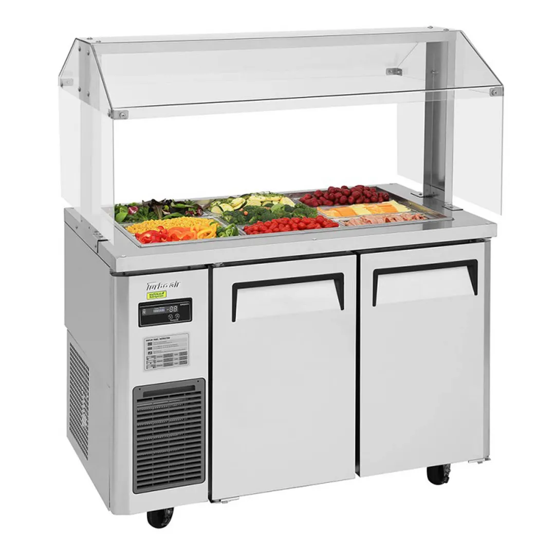 Turbo Air JBT-48-N 47" J Series Refrigerated Buffet Table, (2) Section, (9) Pan, 11.0 cu. ft.