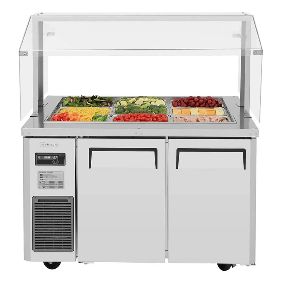 Turbo Air JBT-48-N 47" J Series Refrigerated Buffet Table, (2) Section, (9) Pan, 11.0 cu. ft.
