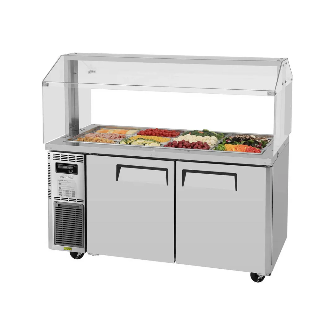 Turbo Air JBT-60-N 59" J Series Refrigerated Buffet Table, (2) Section, (12) Pan, 15.0 cu. ft.
