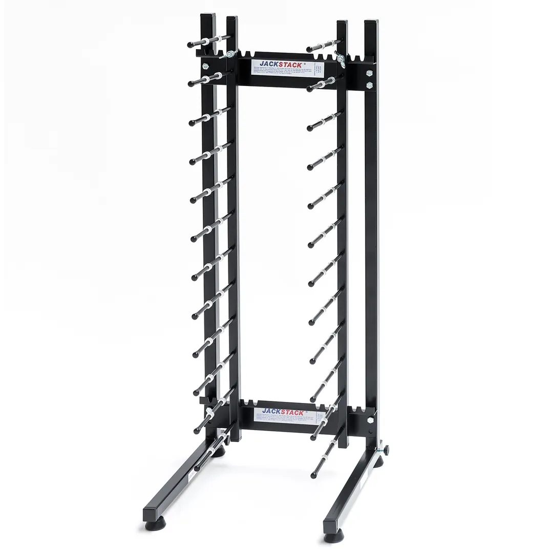 JackStack JS012C 12-Plates Countertop Plate Rack with Steel Construction and Black Powder Coated 