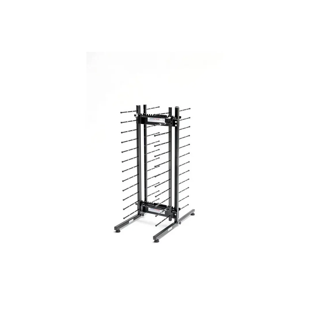 JackStack JS024C 24-Plates Countertop Plate Rack with Steel Construction and Black Powder Coated 