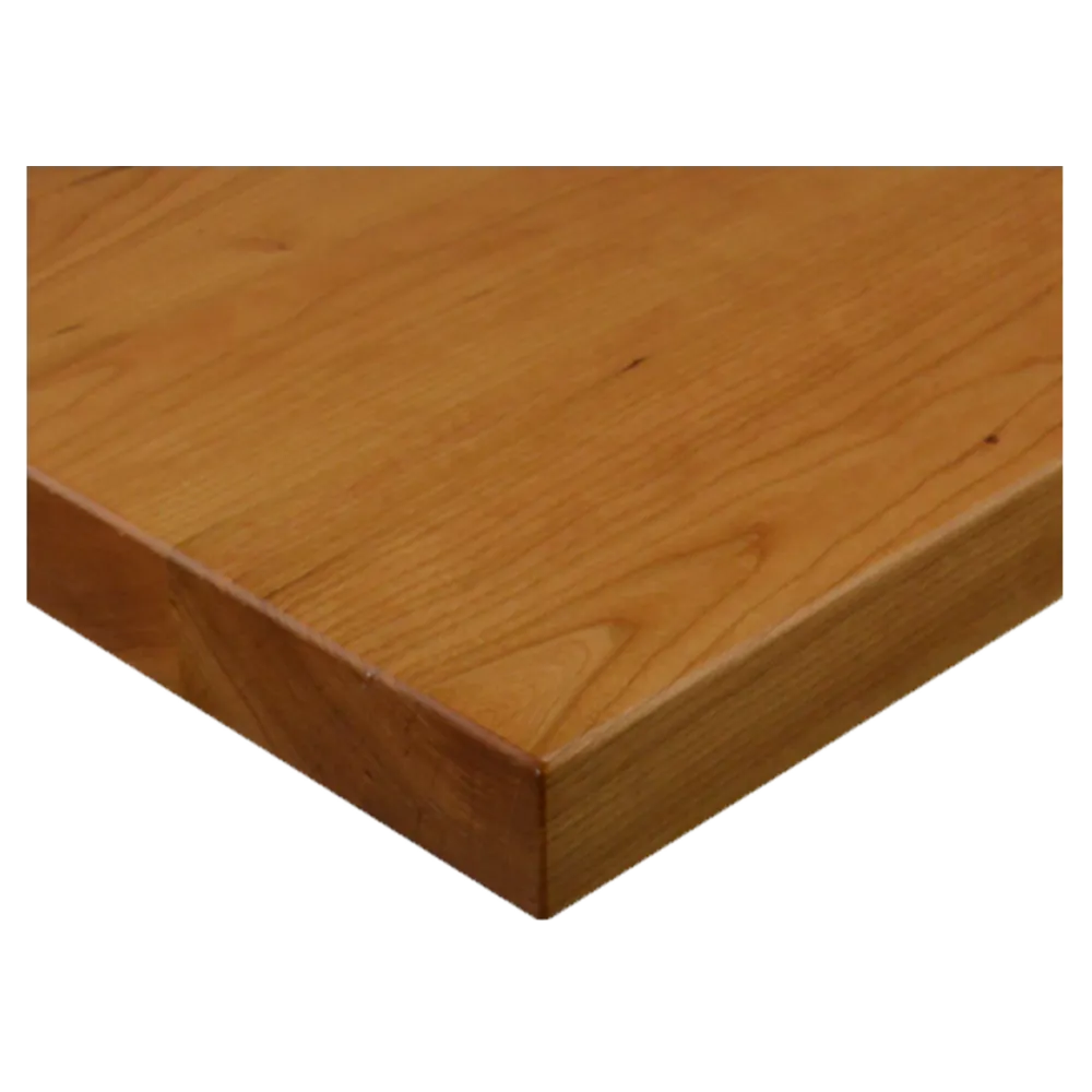 JMC Furniture SOLID WOOD 24X24 CHERRY Square Plank Style Beechwood Table Top, 24x24, 1-1/4in Thick Edge