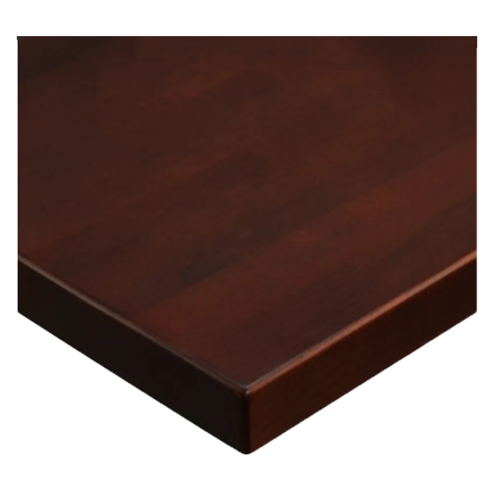 JMC Furniture SOLID WOOD 24X24 DARK MAHOGANY Square Beechwood Table Top, 24x24, 1-1/4in Thick Edge