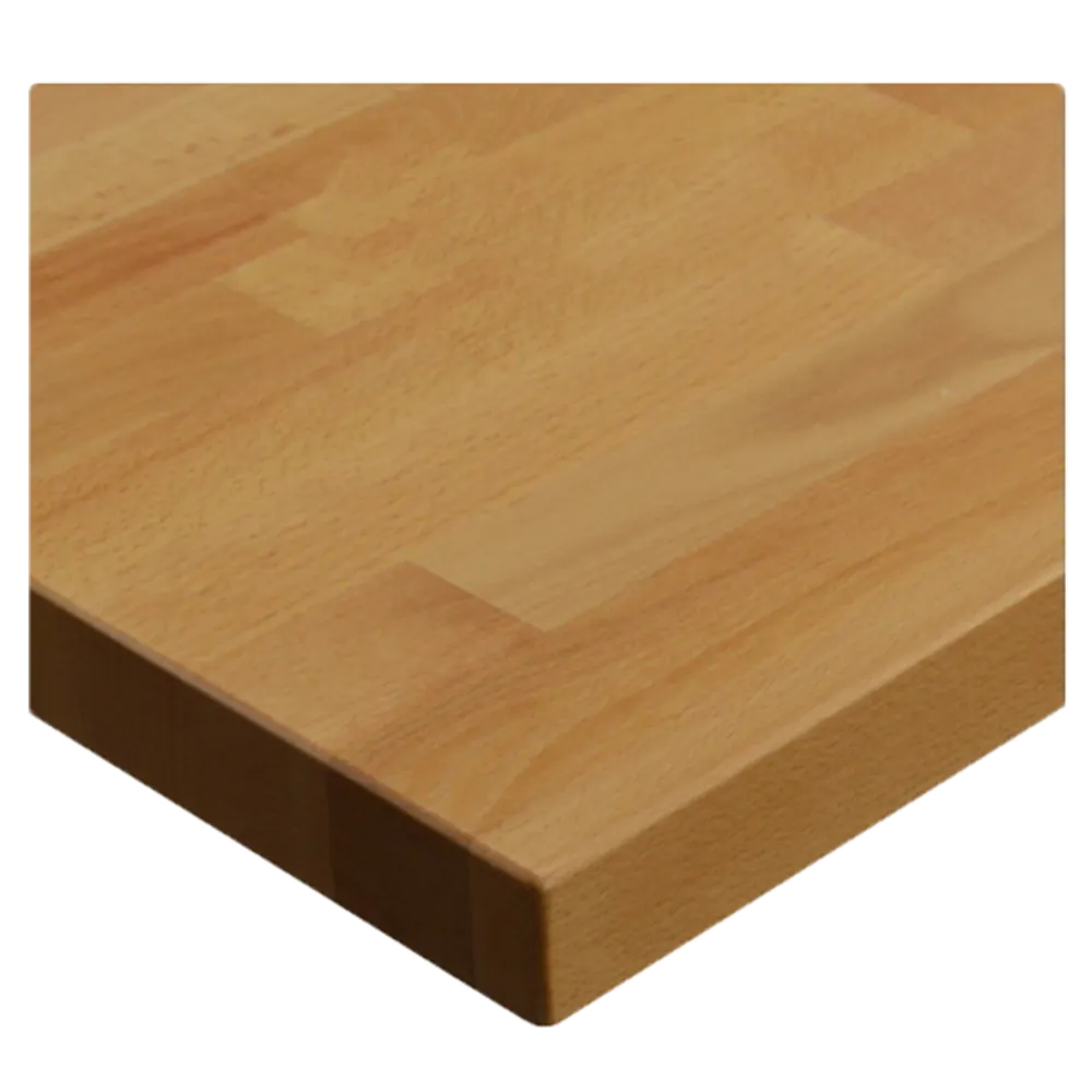 JMC Furniture SOLID WOOD 24X24 NATURAL Square Beechwood Table Top, 24x24, 1-1/4 Thick Edge, Plank Style