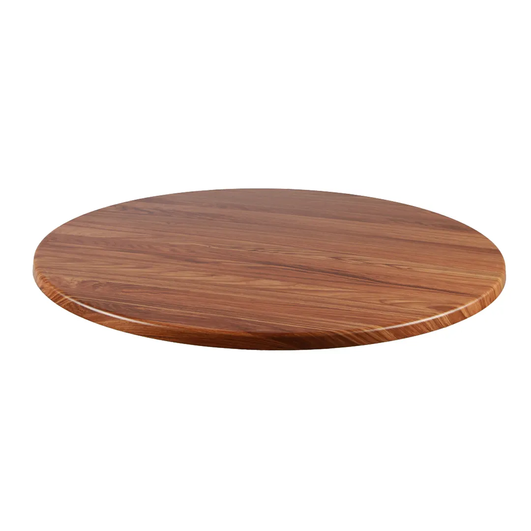 JMC Furniture TOPALIT 24 ROUND TEAK Topalit Table Top, Outdoor, 24" Dia., Teak Finish, Impact Resistant
