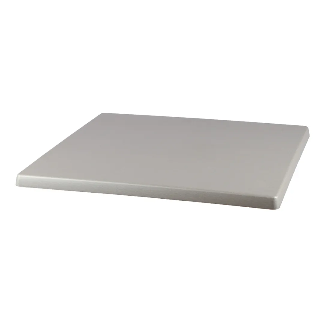 JMC Furniture TOPALIT 32X32 BRUSH SILVER Square Table Top, 32x32, 1.25 Edge, Outdoor Use, Impact Resistant