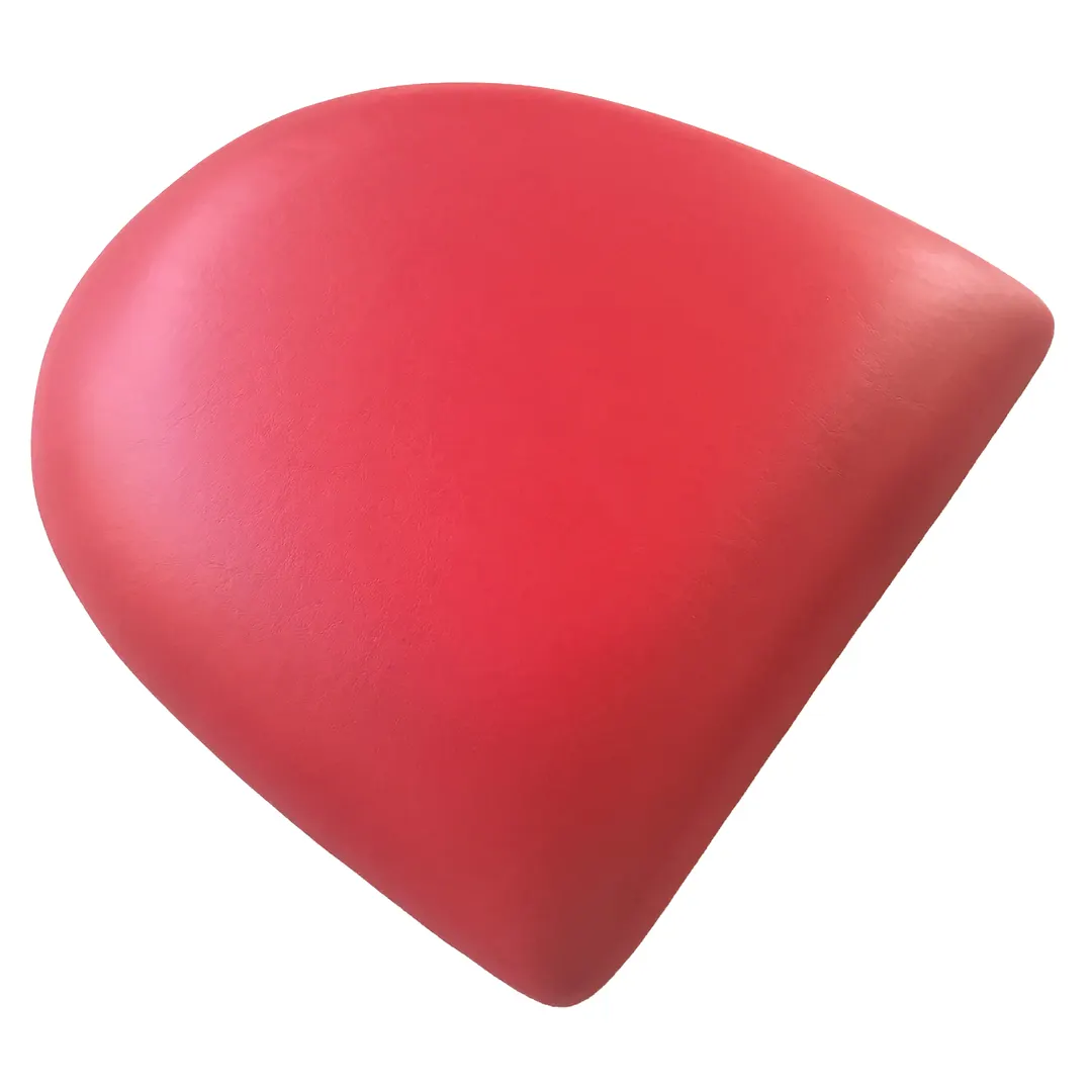 JMC Furniture VINYL SEAT RED Red Vinyl Replacement Seat for Restaurant Chairs and Barstools