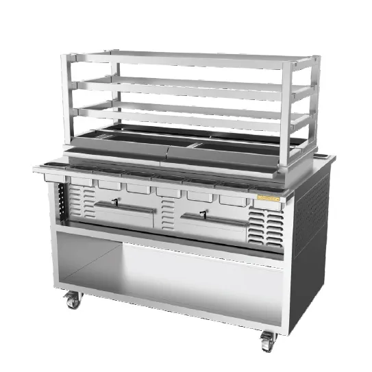 Josper MGJ-132 57" Freestanding Mangal Charcoal Grill w/ Open Cabinet Base