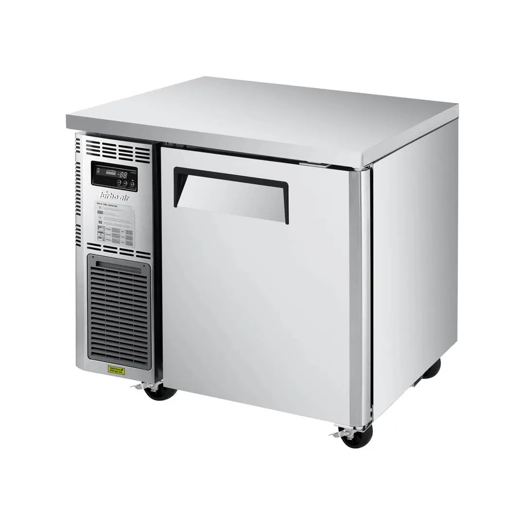Turbo Air JUF-36S-N 35" 1-Door Undercounter Freezer, Stainless Steel Exterior, Front Breathing, 5.66 cu. ft.
