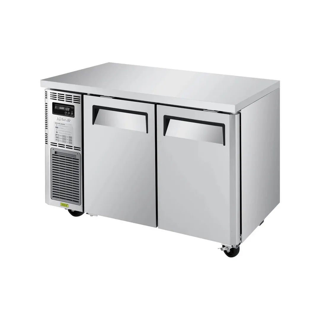 Turbo Air JUF-48S-N 47" 2-Door Undercounter Freezer, Stainless Steel Exterior, Front Breathing, 8.9 cu. ft.