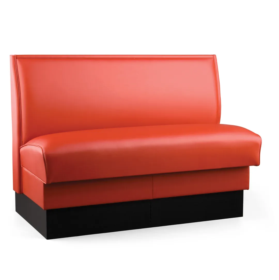 JustChair JBS-UPL-36-GR2 Custom Booth, Single Plain Back, Upholstered Seat, 36" Height