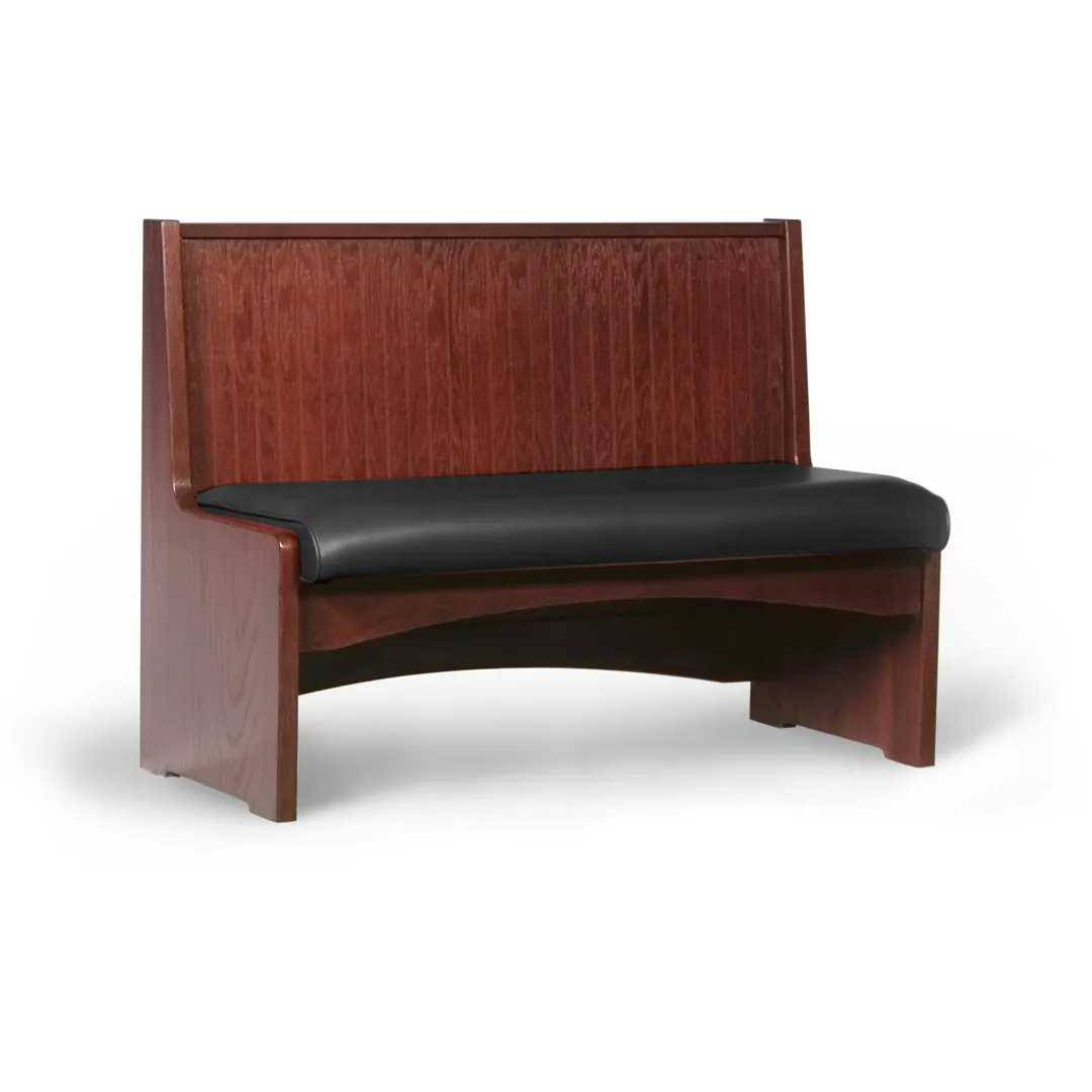 JustChair JBS-WBBO-36-GR1/COM Custom Booth, Single Vertical Bead Board Back, Removable Seat, 36" Height