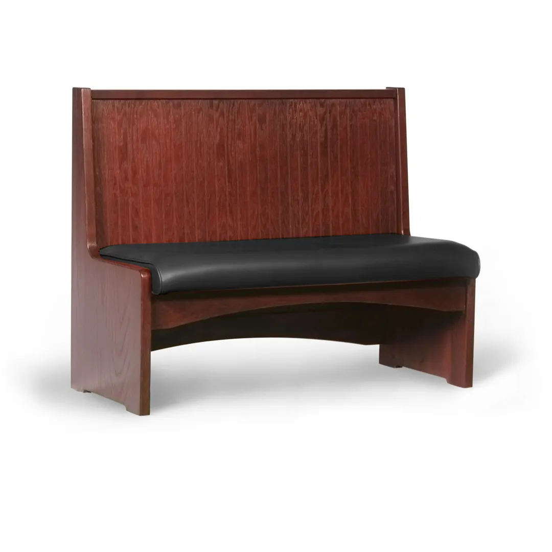 JustChair JBS-WBBO-42-GR1/COM Custom Booth, Single Vertical Bead Board Back, Removable Seat, 42" Height