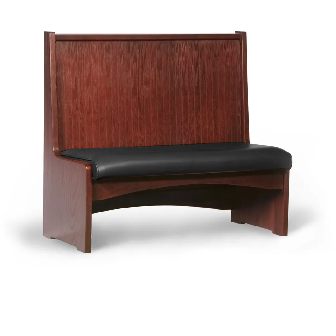 JustChair JBS-WBBO-48-GR3 Custom Booth, Single Vertical Bead Board Back, Removable Seat, 48" Height