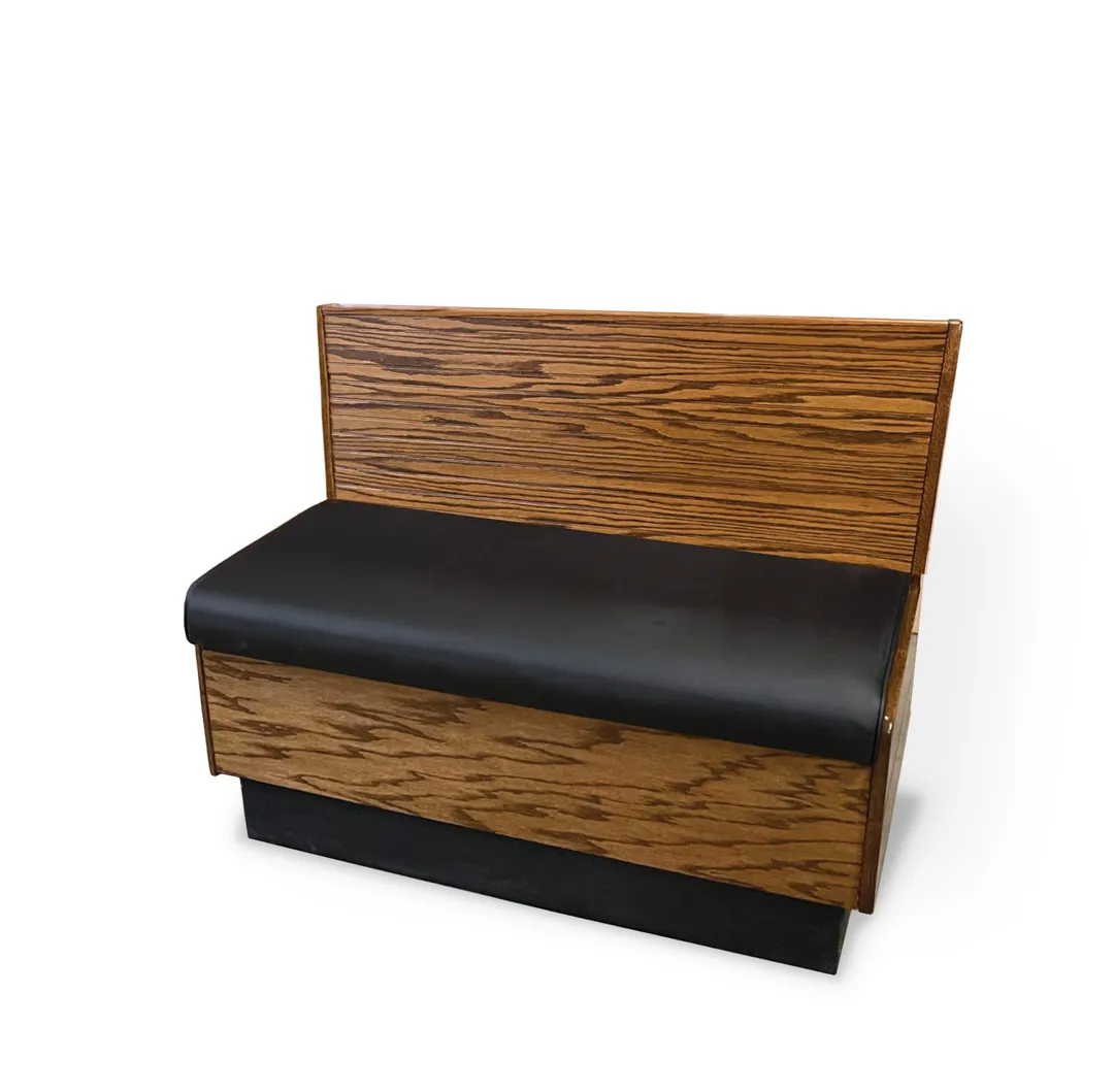 JustChair JBS-WPF-36-GR2 Custom Booth, Single Bead Board Back, Wood Back, 36" Height