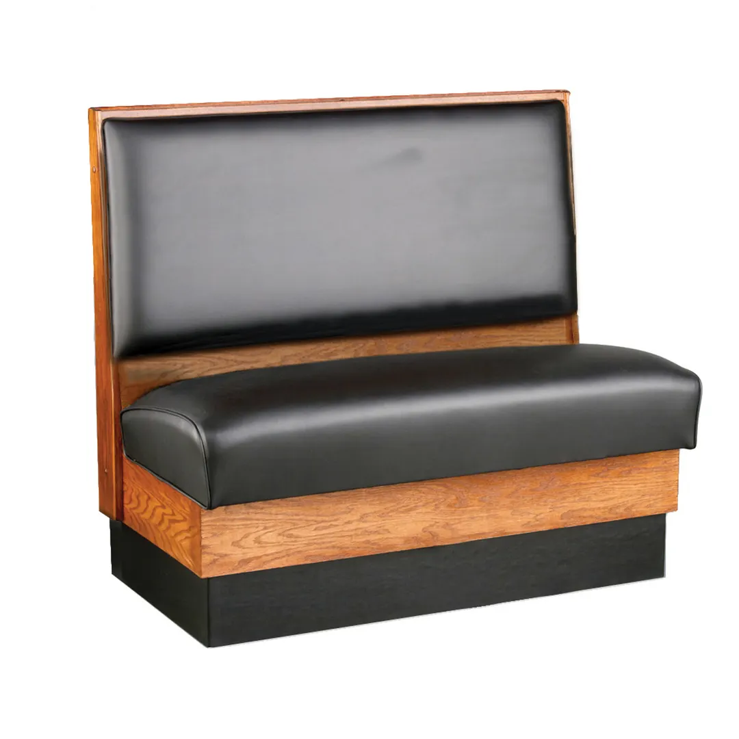 JustChair JBS-WSS-42-GR2 Custom Booth, Single Plain Back, Removable Seat, 42" Height