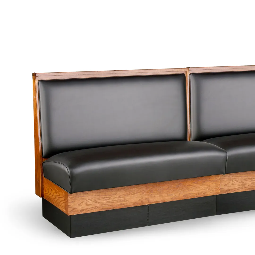 JustChair JBSB-WSS-42-GR3 Banquette Bench, Plain Back, Removable Seat, 42" Height