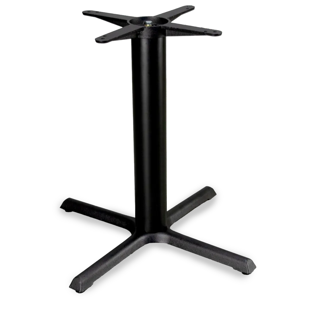 JustChair TBXWB-3636-28 36x36 28H Dining Height Steel & Cast Iron X-Style Table Base