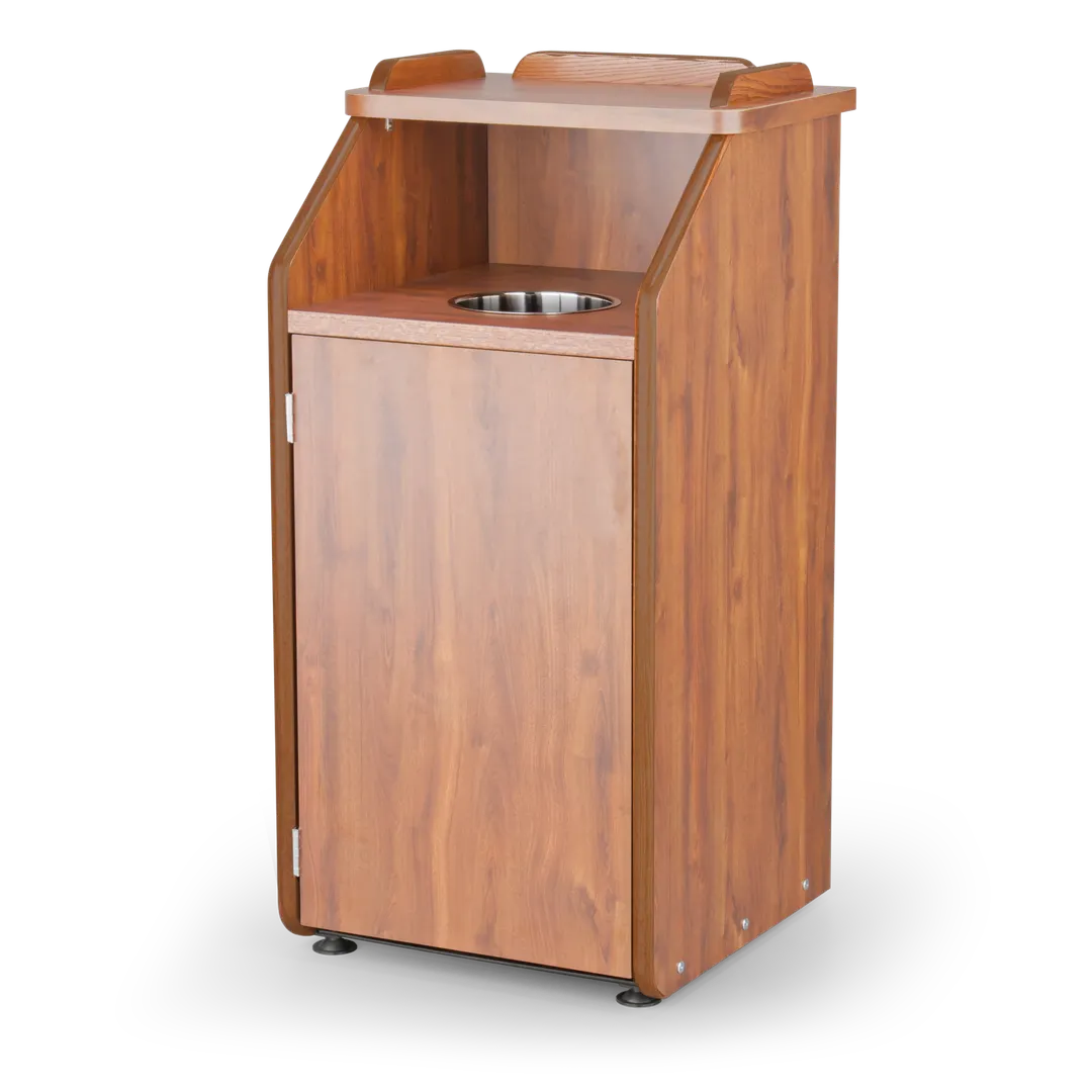 JustChair TRCPT-11SH-GR2 Trash Receptacle, 23-1/2" X 23-1/2" X 48"